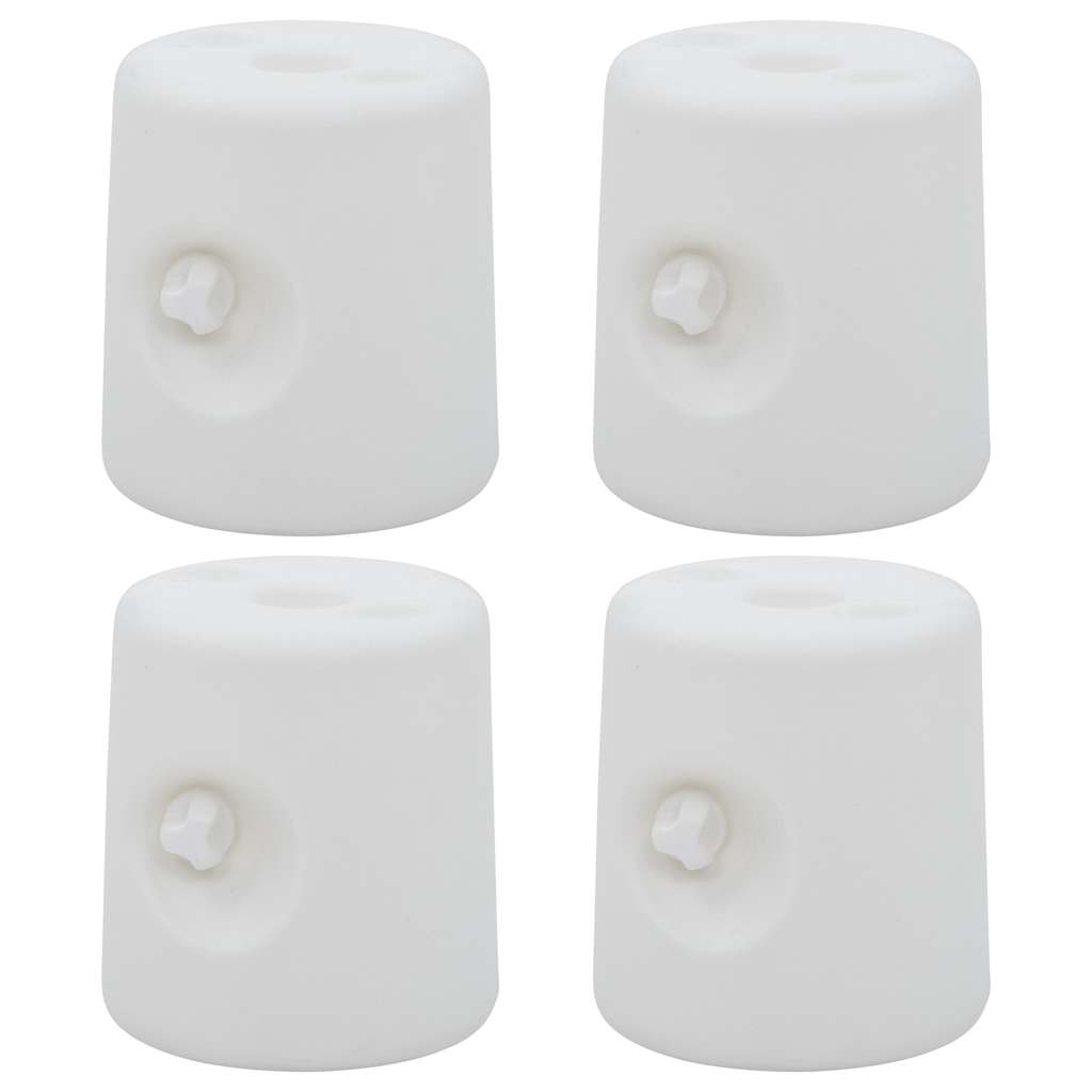 Pesos para cenador/carpa 4 unidades PE blanco
