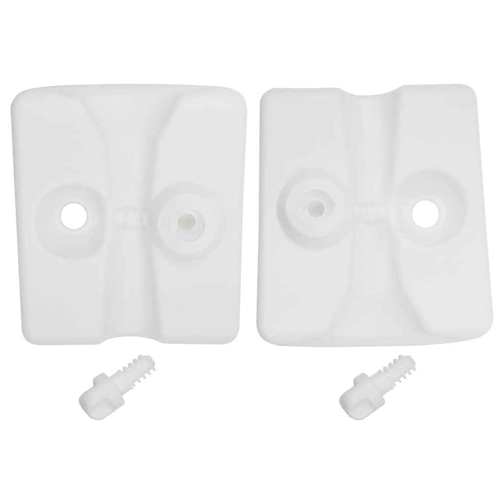 Pesos para cenador/carpa 4 unidades PE blanco