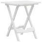 Mesa de jardim dobrável branca 45,5x38,5x50 cm