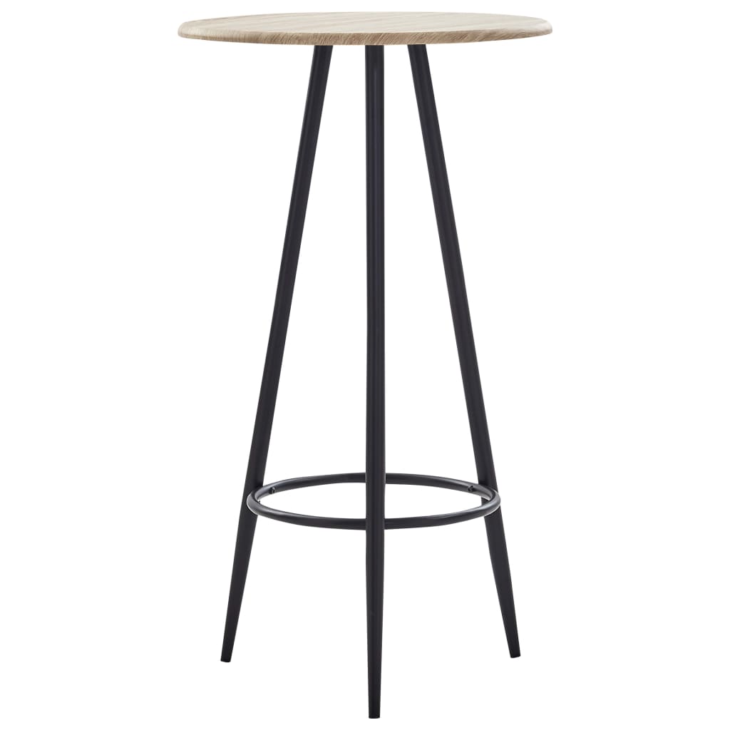 Mesa alta de cozinha em MDF branco 120x60x110 cm