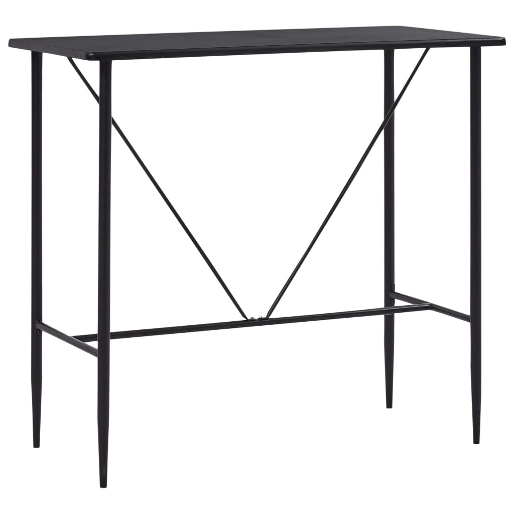 Mesa alta de cozinha em MDF branco 120x60x110 cm