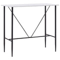 Mesa alta de cocina MDF blanco 120x60x110 cm