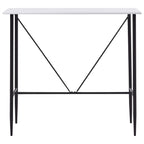 Mesa alta de cocina MDF blanco 120x60x110 cm