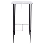 Mesa alta de cocina MDF blanco 120x60x110 cm