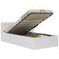 Cama canapé hidráulica almacenaje sin colchón taupe 100x200cm