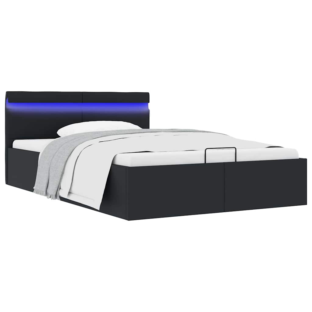 Cama canapé hidráulica almacenaje sin colchón taupe 180x200 cm
