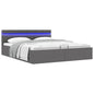 Cama canapé hidráulica almacenaje sin colchón taupe 100x200cm