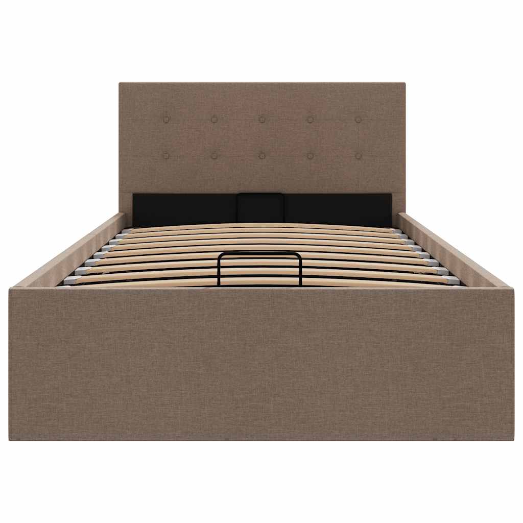 Cama canapé hidráulica almacenaje sin colchón taupe 100x200cm