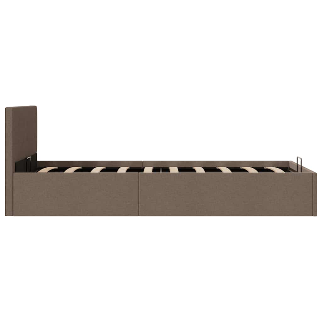Cama canapé hidráulica almacenaje sin colchón taupe 100x200cm