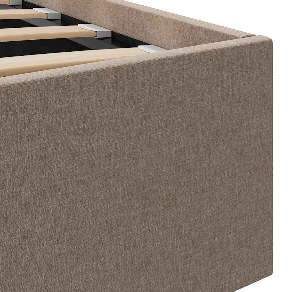 Cama canapé hidráulica almacenaje sin colchón taupe 100x200cm