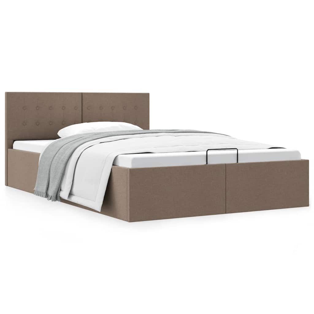 Cama canapé hidráulica almacenaje sin colchón taupe 100x200cm