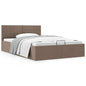 Cama canapé hidráulica almacenaje sin colchón taupe 100x200cm