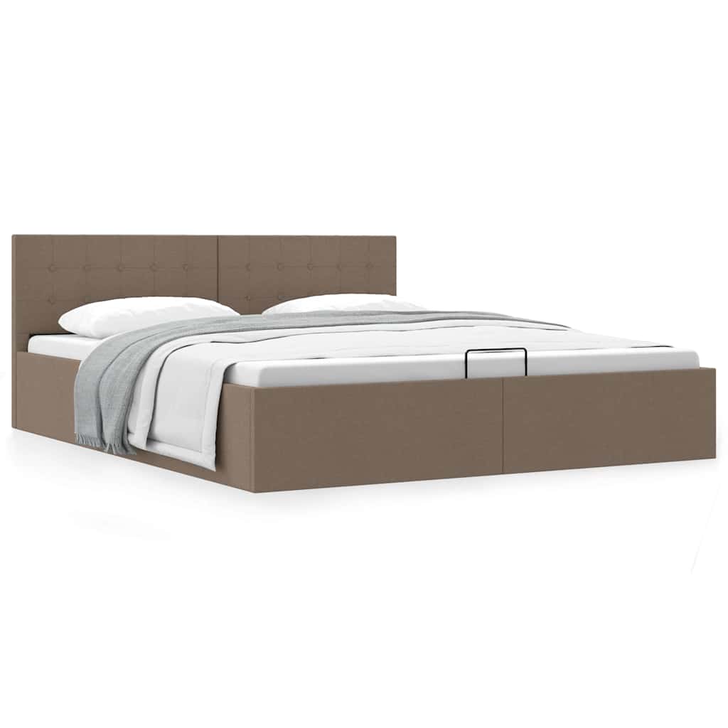 Cama canapé hidráulica almacenaje sin colchón taupe 100x200cm