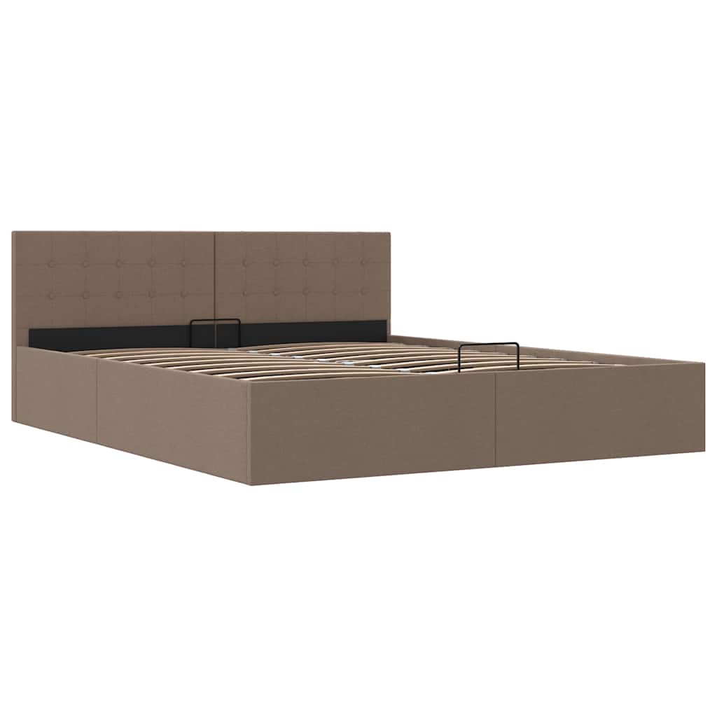 Cama canapé hidráulica almacenaje sin colchón taupe 180x200 cm
