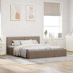 Cama canapé hidráulica almacenaje sin colchón taupe 180x200 cm