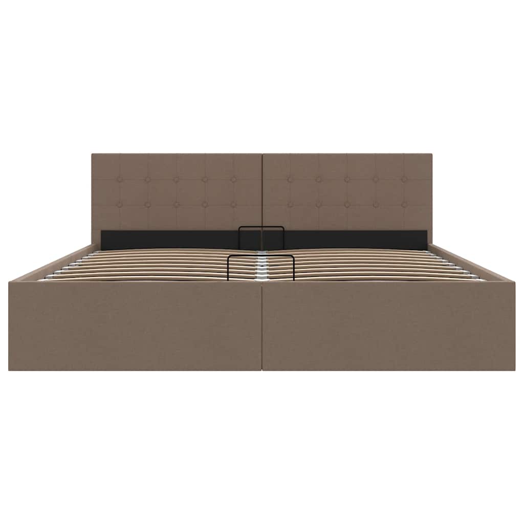 Cama canapé hidráulica almacenaje sin colchón taupe 180x200 cm