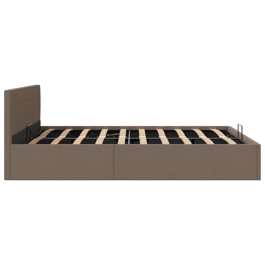 Cama canapé hidráulica almacenaje sin colchón taupe 180x200 cm