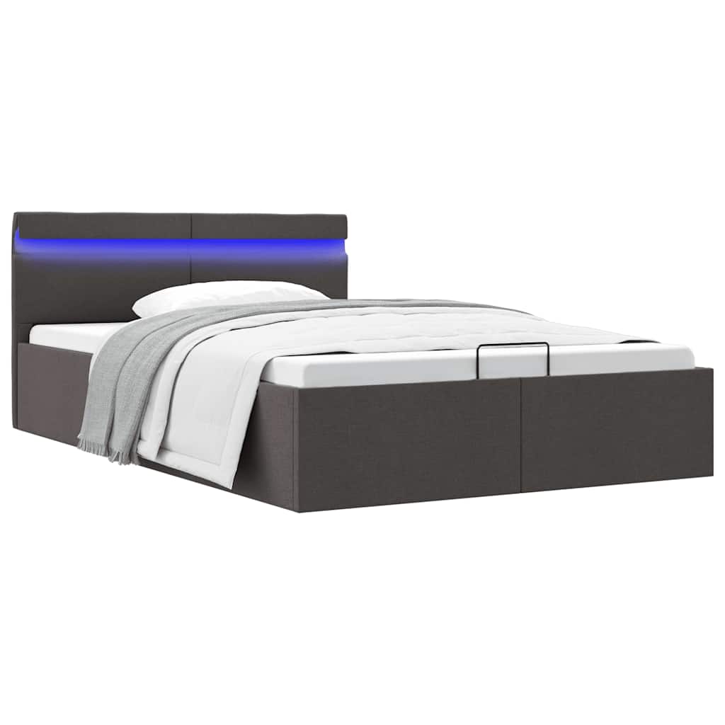 Cama canapé hidráulica almacenaje sin colchón taupe 180x200 cm