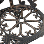 Banco de bistró aluminio fundido bronce 100 cm