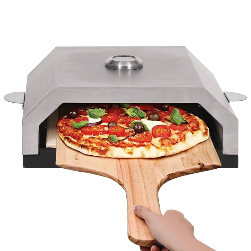 Horno de pizza con piedra de cerámica para barbacoa carbón gas