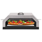 Horno de pizza con piedra de cerámica para barbacoa carbón gas