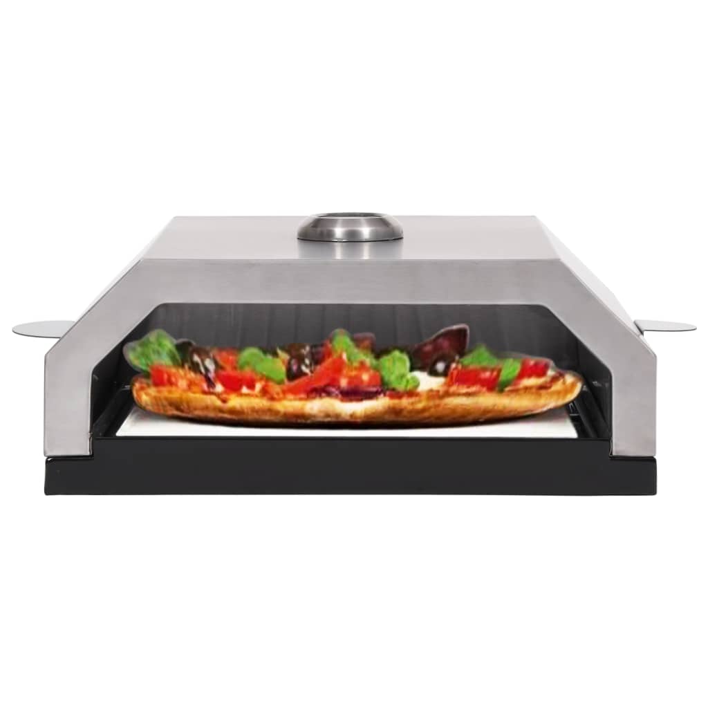 Horno de pizza con piedra de cerámica para barbacoa carbón gas