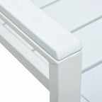 Sillas de jardín 4 unidades HDPE aspecto de madera blanco