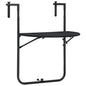 Mesa balcón colgante plástico aspecto ratán blanco 60x64x83,5cm