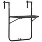 Mesa balcón colgante plástico aspecto ratán blanco 60x64x83,5cm