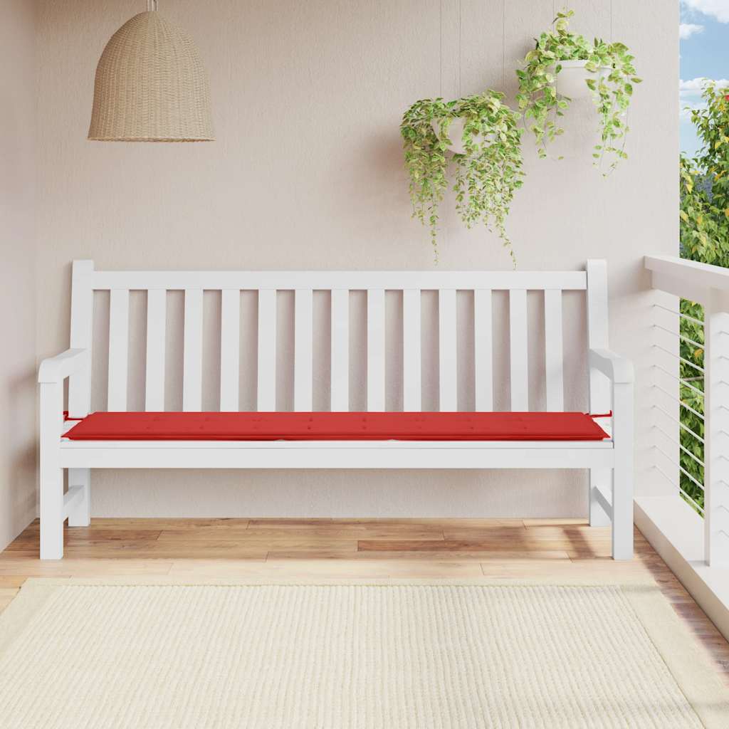 Cojín banco de jardín tela Oxford estampado hojas 100x50x3 cm