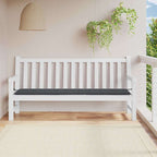 Cojín banco de jardín tela Oxford estampado hojas 100x50x3 cm