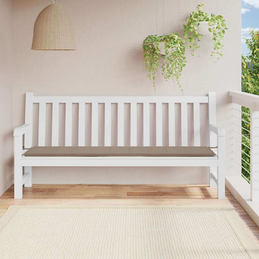 Cojín banco de jardín tela Oxford estampado hojas 100x50x3 cm