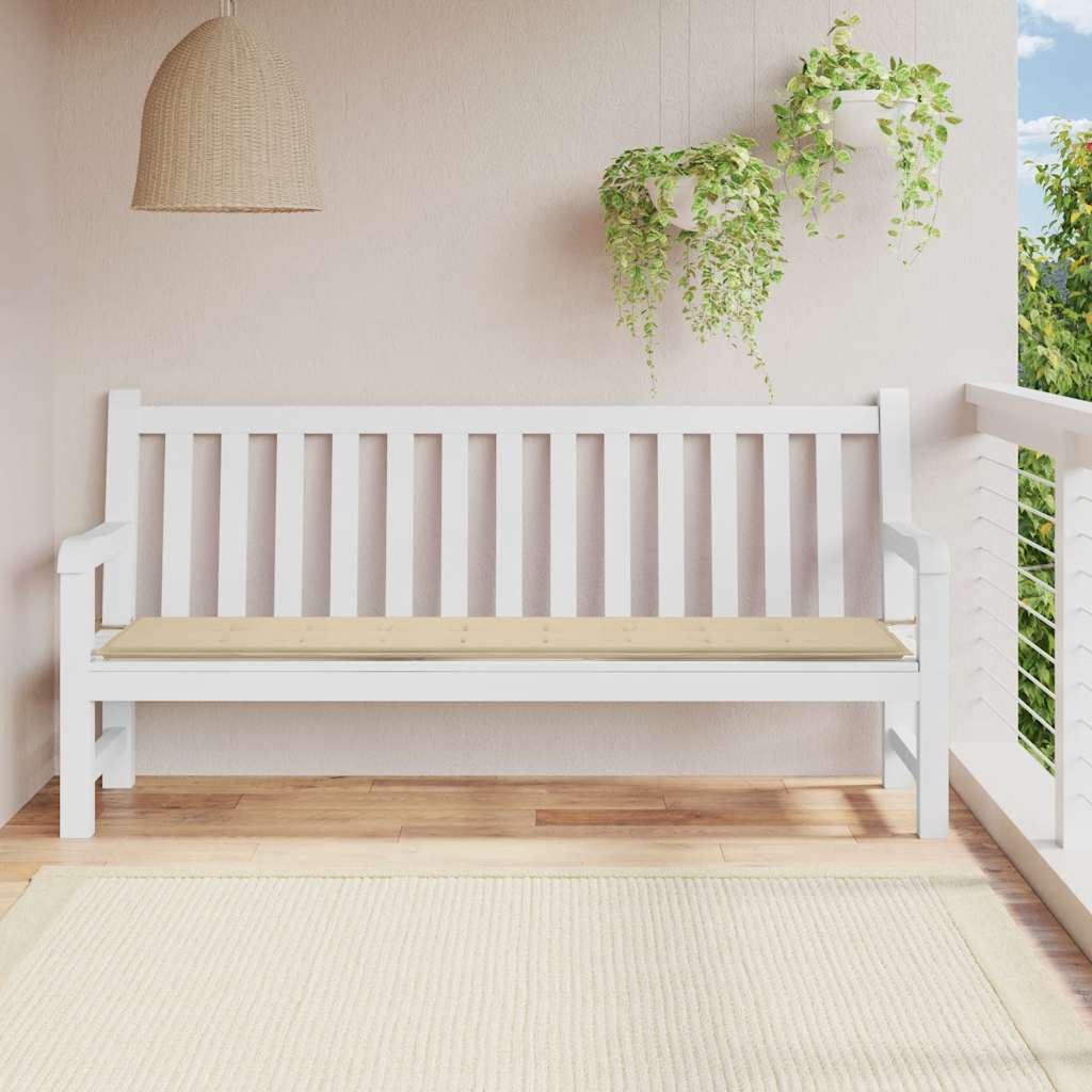 Cojín banco de jardín tela Oxford estampado hojas 100x50x3 cm