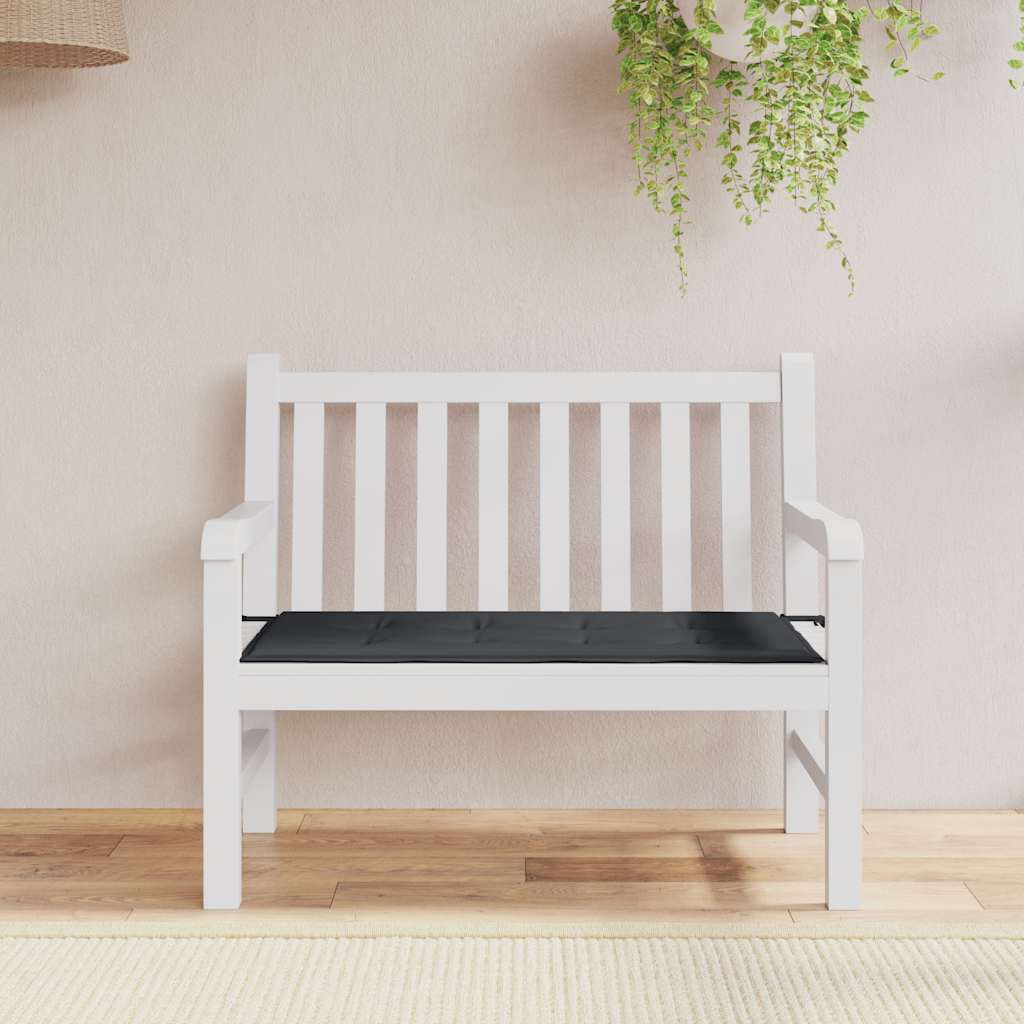Cojín banco de jardín tela Oxford estampado hojas 100x50x3 cm