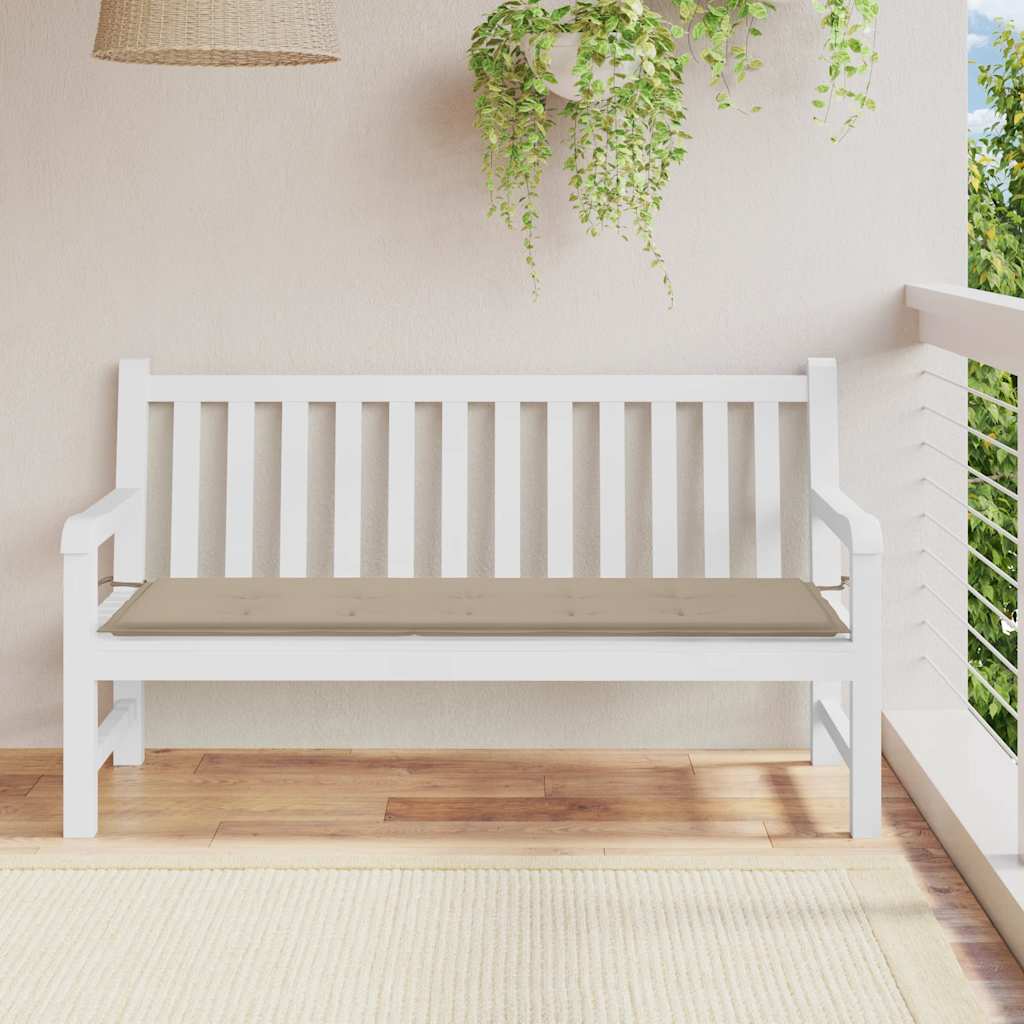 Cojín banco de jardín tela Oxford estampado hojas 100x50x3 cm