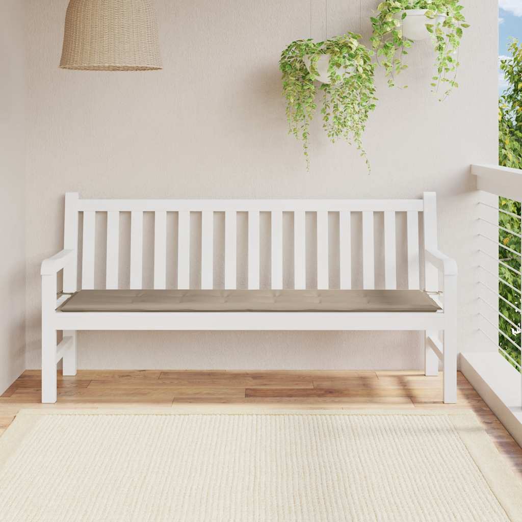Cojín banco de jardín tela Oxford estampado hojas 100x50x3 cm