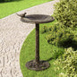 Bebedouro para pássaros de jardim, plástico, cor bronze