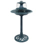 Green plastic bird bath 50x91 cm