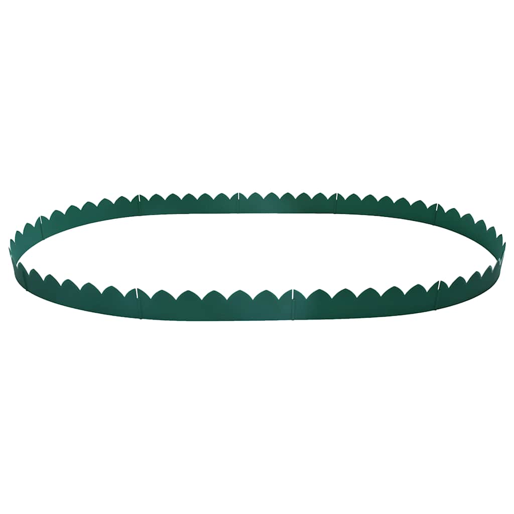 Garden Edging 10 units PP green 65x15 cm