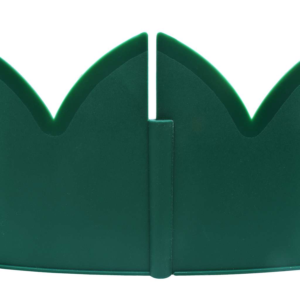 Garden Edging 10 units PP green 65x15 cm