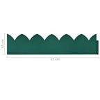Garden Edging 10 units PP green 65x15 cm