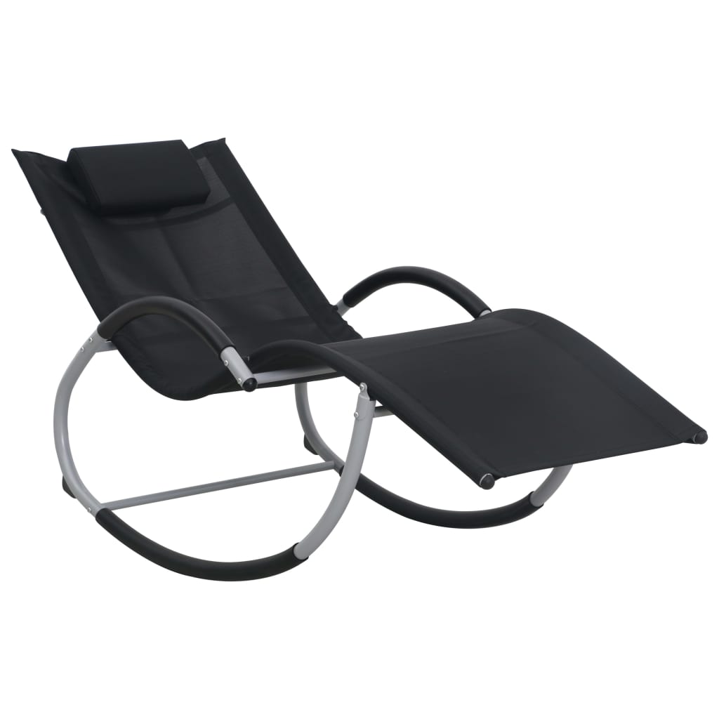 Tumbona con almohada textileno crema