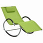 Tumbona con almohada textileno crema