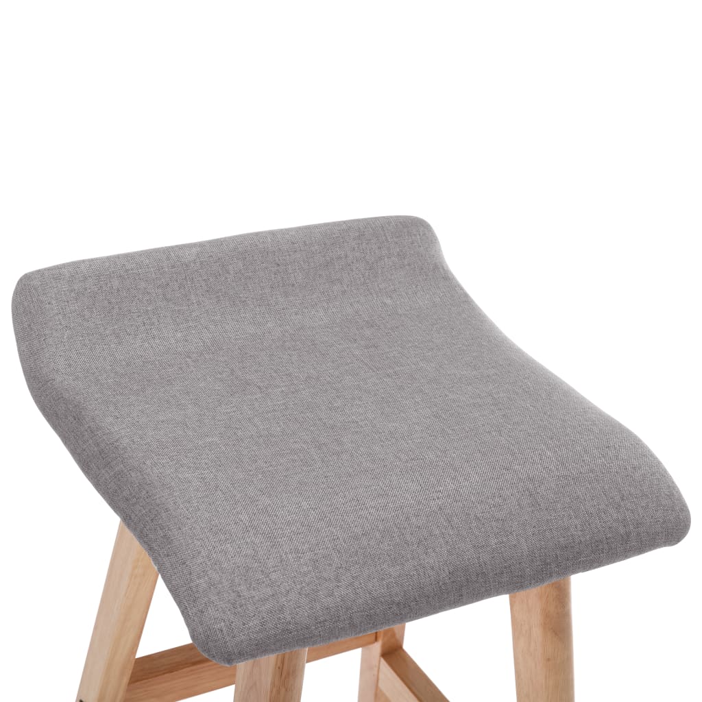 Taburete de cocina tela gris claro
