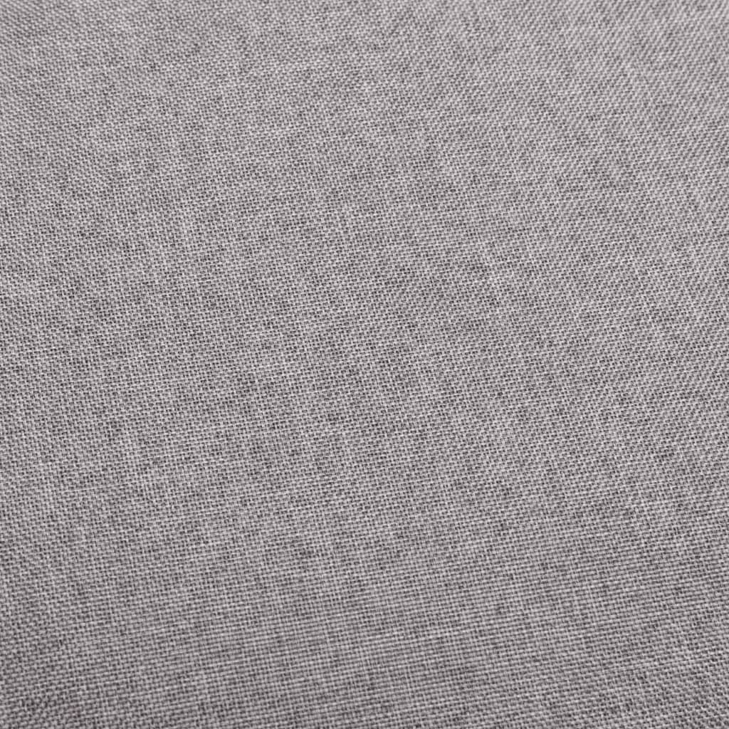 Taburetes de cocina 2 unidades tela gris claro