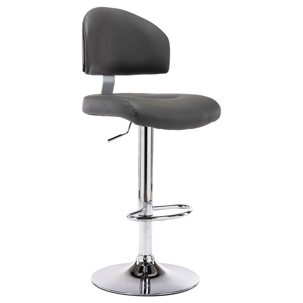 Taburete de cocina cuero sintético blanco