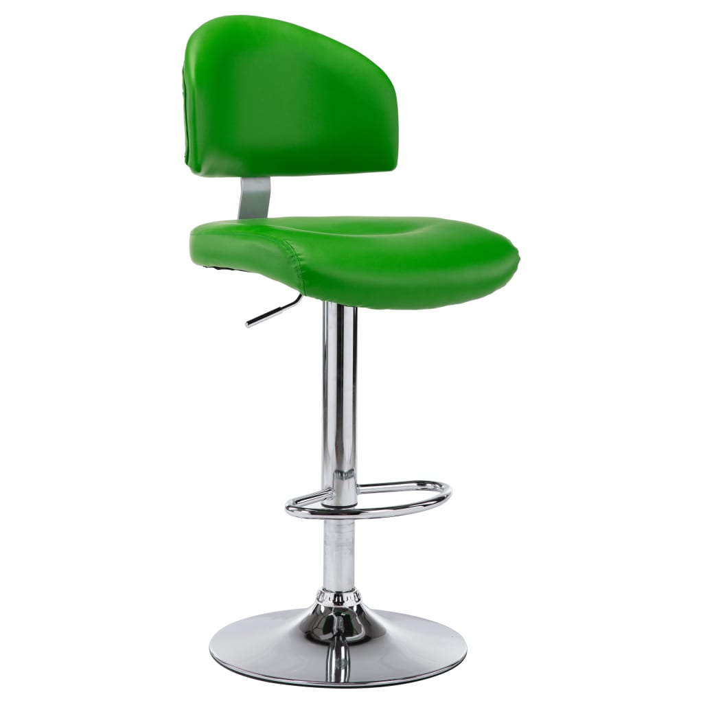 Taburete de cocina cuero sintético blanco
