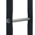 Leñero de acero negro 100x25x100 cm