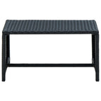 Set de muebles de jardín 4 pzas y cojines ratán sintético negro