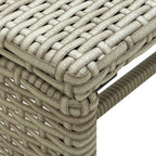 Set de muebles de jardín 4 pzas y cojines ratán sintético beige